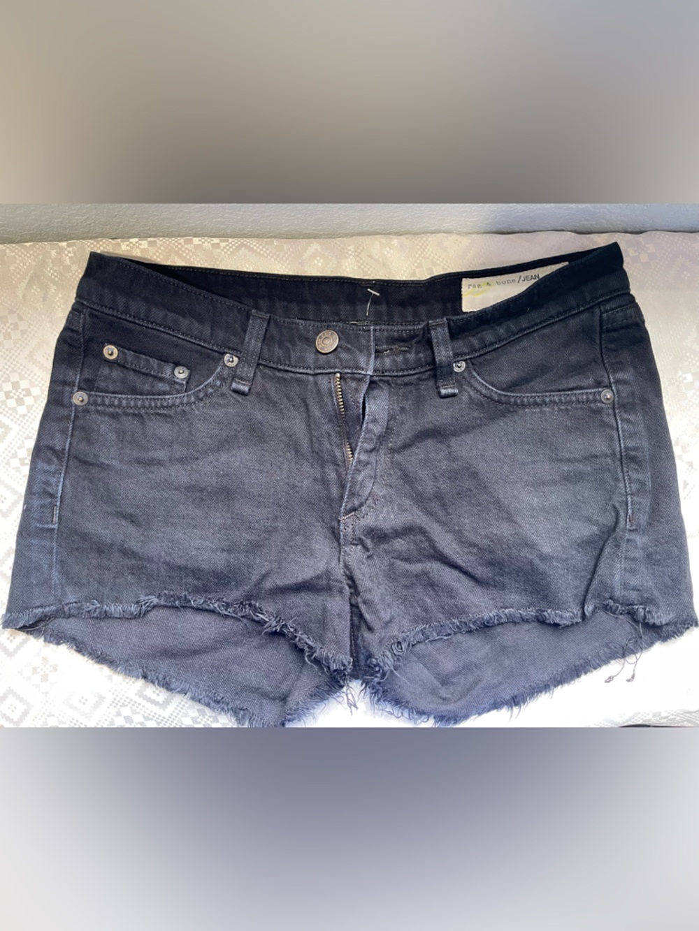 rag & bone Frayed Denim Shorts